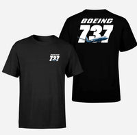 Thumbnail for Super Boeing 737+Text Designed Double-Side T-Shirts