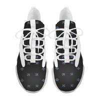 Thumbnail for Nice Airplanes (Black) Designed Fashion Running Shoes