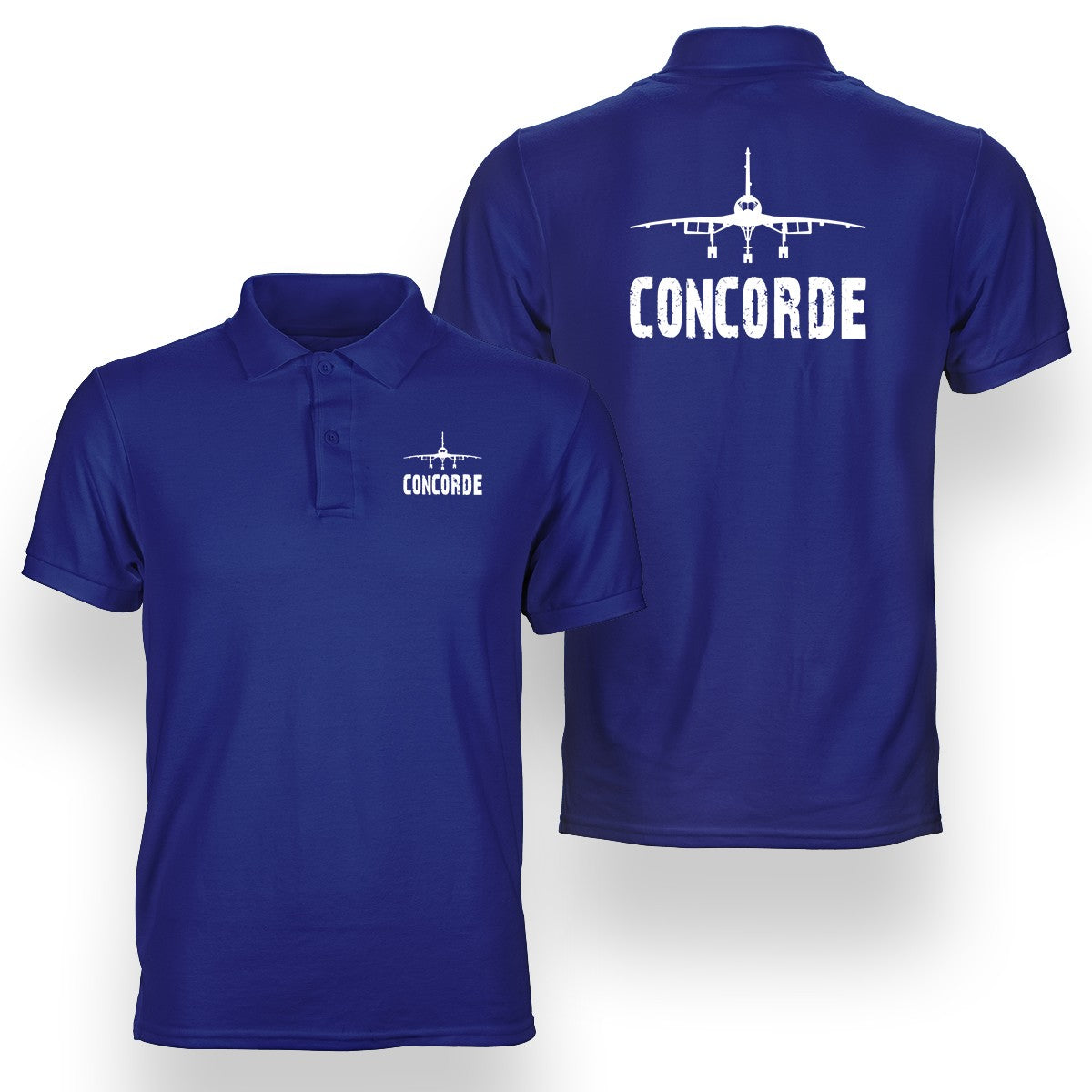 Concorde & Plane Designed Double Side Polo T-Shirts