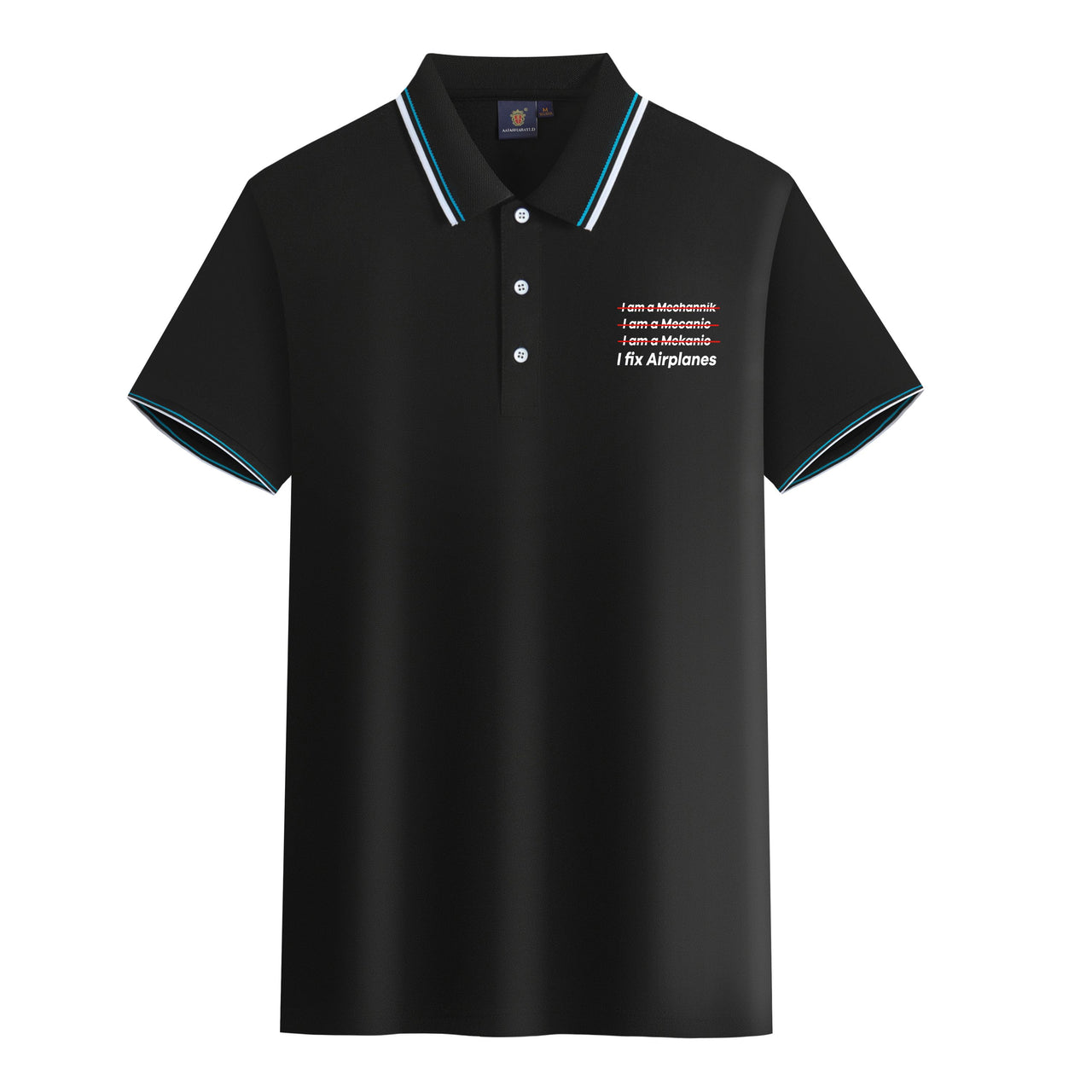 I Fix Airplanes Designed Stylish Polo T-Shirts