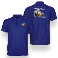 Thumbnail for Airbus A320 & V2500 Engine Designed Double Side Polo T-Shirts