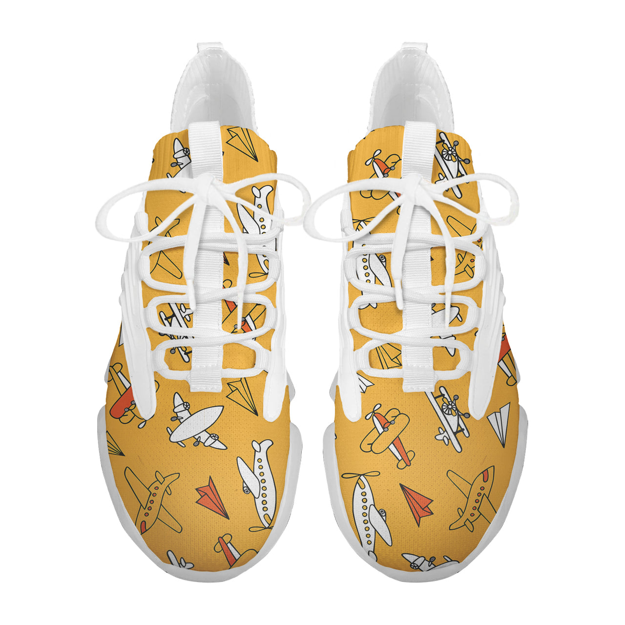 Super Drawings of Airplanes Designed Fashion Running Shoes