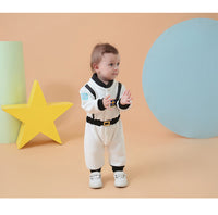 Thumbnail for White Star Astronaut Baby Jumpsuits