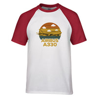 Thumbnail for Retro Airbus A330 Designed Raglan T-Shirts