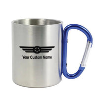 Thumbnail for Custom Name (Badge 6) Designed Stainless Steel Outdoors Mugs