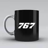 Thumbnail for 767 Flat Text Designed Ceramic White Mugs