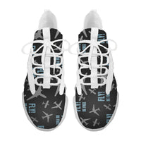 Thumbnail for Fly Be Free Black Designed Fashion Running Shoes
