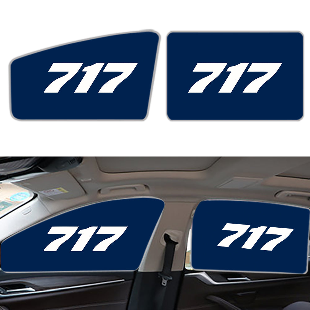 717 Flat Text Designed Car Sun Shade (Side window)