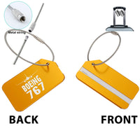 Thumbnail for Boeing 767 & Plane Designed Fashion Metal Luggage Tags