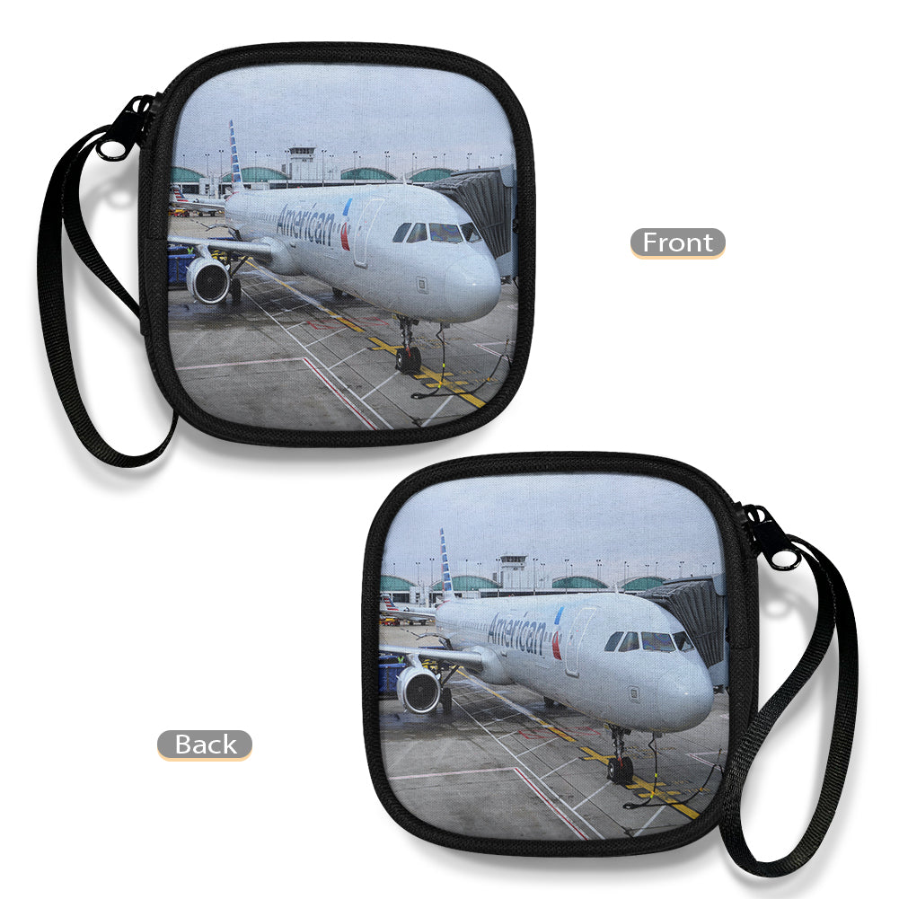 American Airlines A321 Designed Portable Headphone Bag
