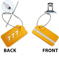Thumbnail for Flat Colourful 777 Designed Fashion Metal Luggage Tags