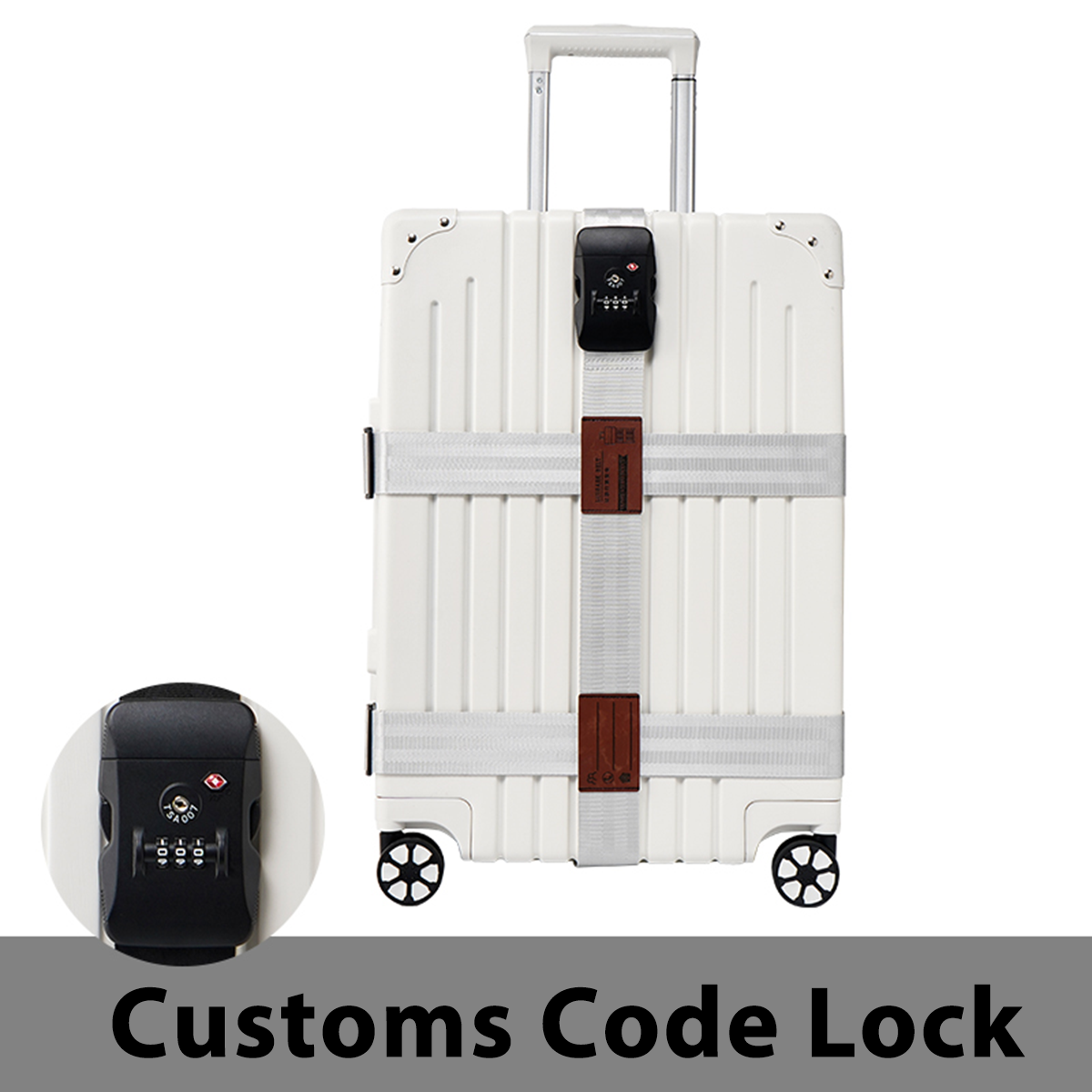 Check-in Adjustable Explosion-proof Luggage With Password Lock Anti-theft