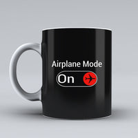 Thumbnail for Airplane Mode On Designed Ceramic White Mugs