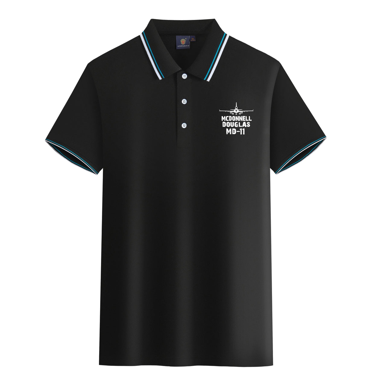 McDonnell Douglas MD-11 & Plane Designed Stylish Polo T-Shirts