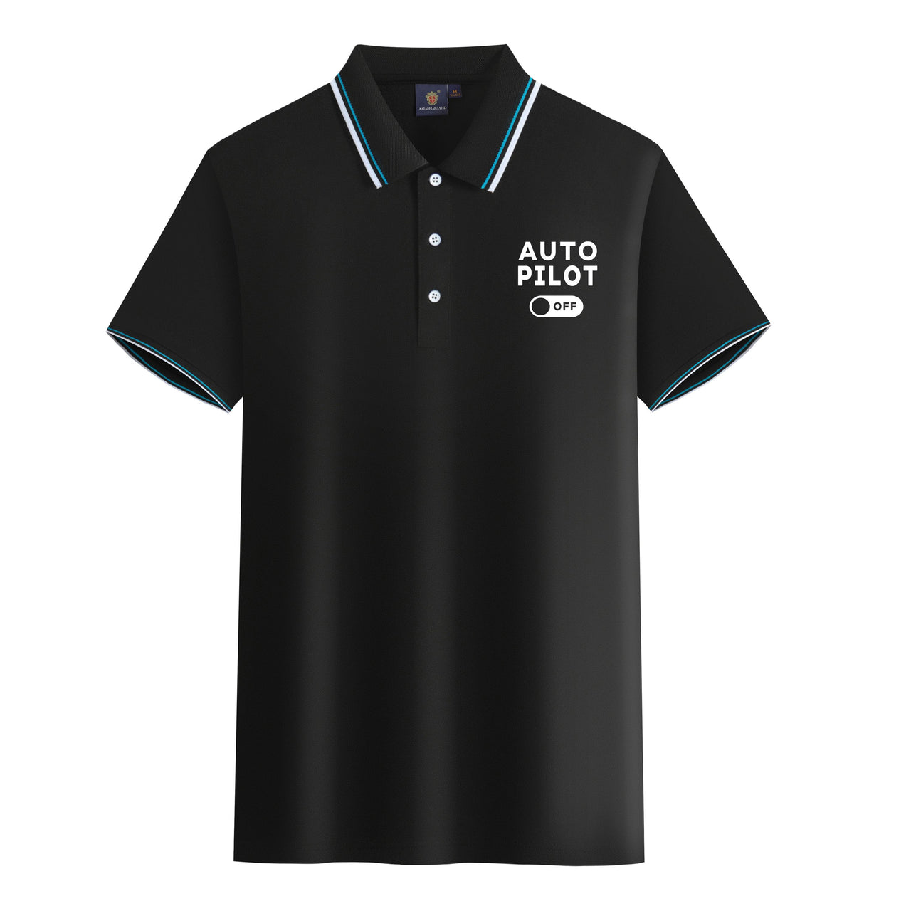 Auto Pilot Off Designed Stylish Polo T-Shirts