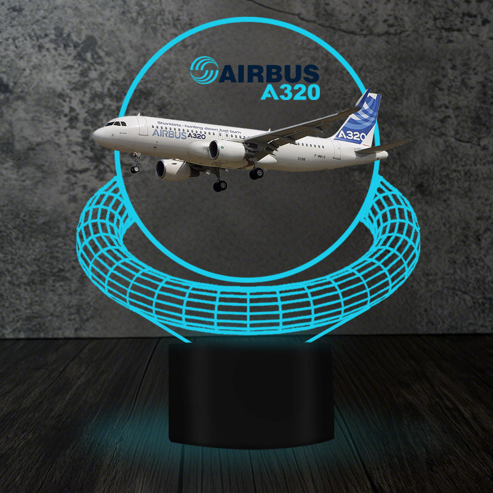 Airbus A320 Designed 3D Lamp