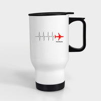 Thumbnail for Aviation Heartbeats Designed Travel Mugs (With Holder)