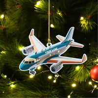 Thumbnail for Personalized Airplane (4) Ornaments for Christmas Tree