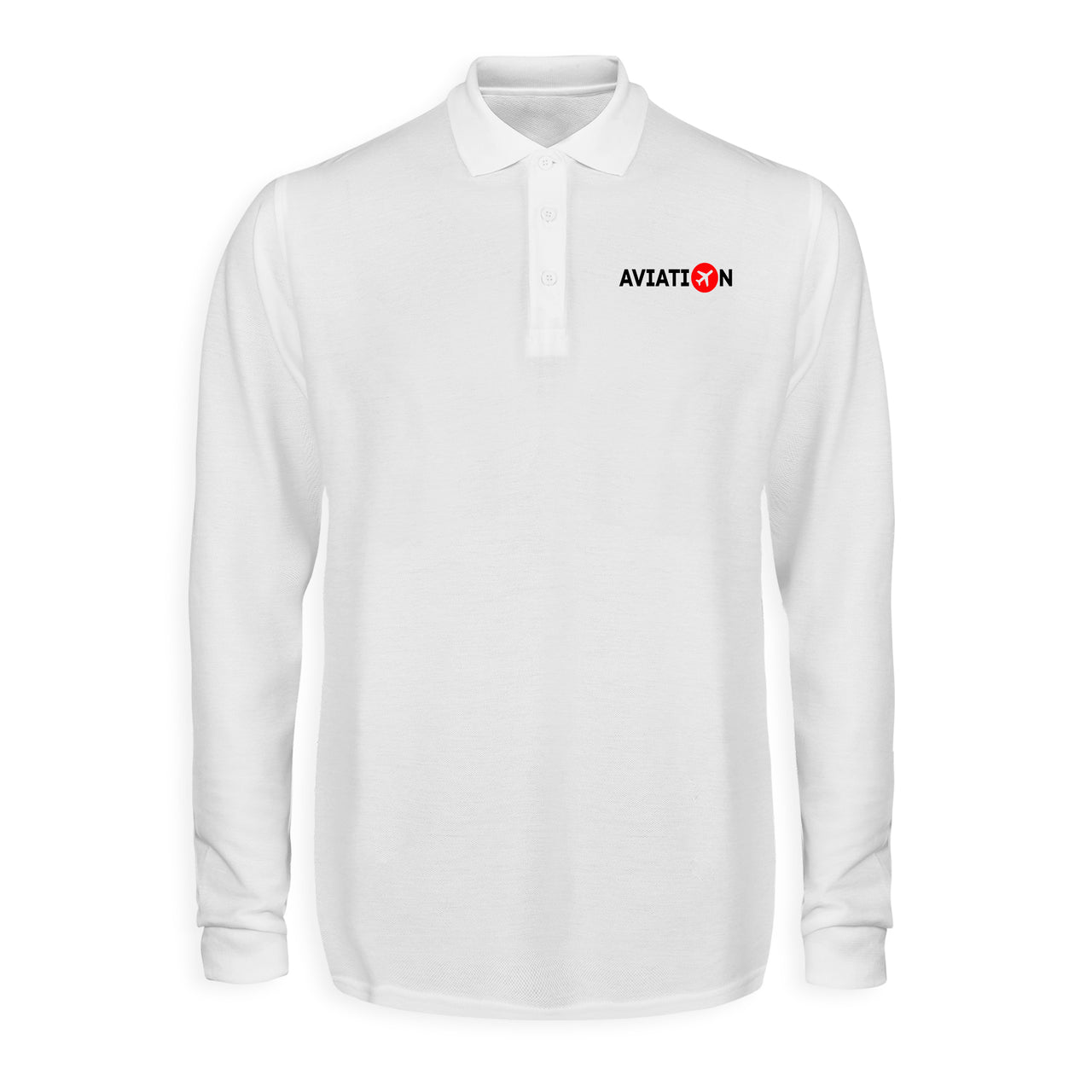 Aviation Designed Long Sleeve Polo T-Shirts