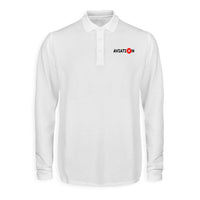 Thumbnail for Aviation Designed Long Sleeve Polo T-Shirts
