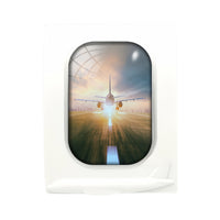 Thumbnail for Airplane Flying Over Runway Designed Airplane Window Photo Frame