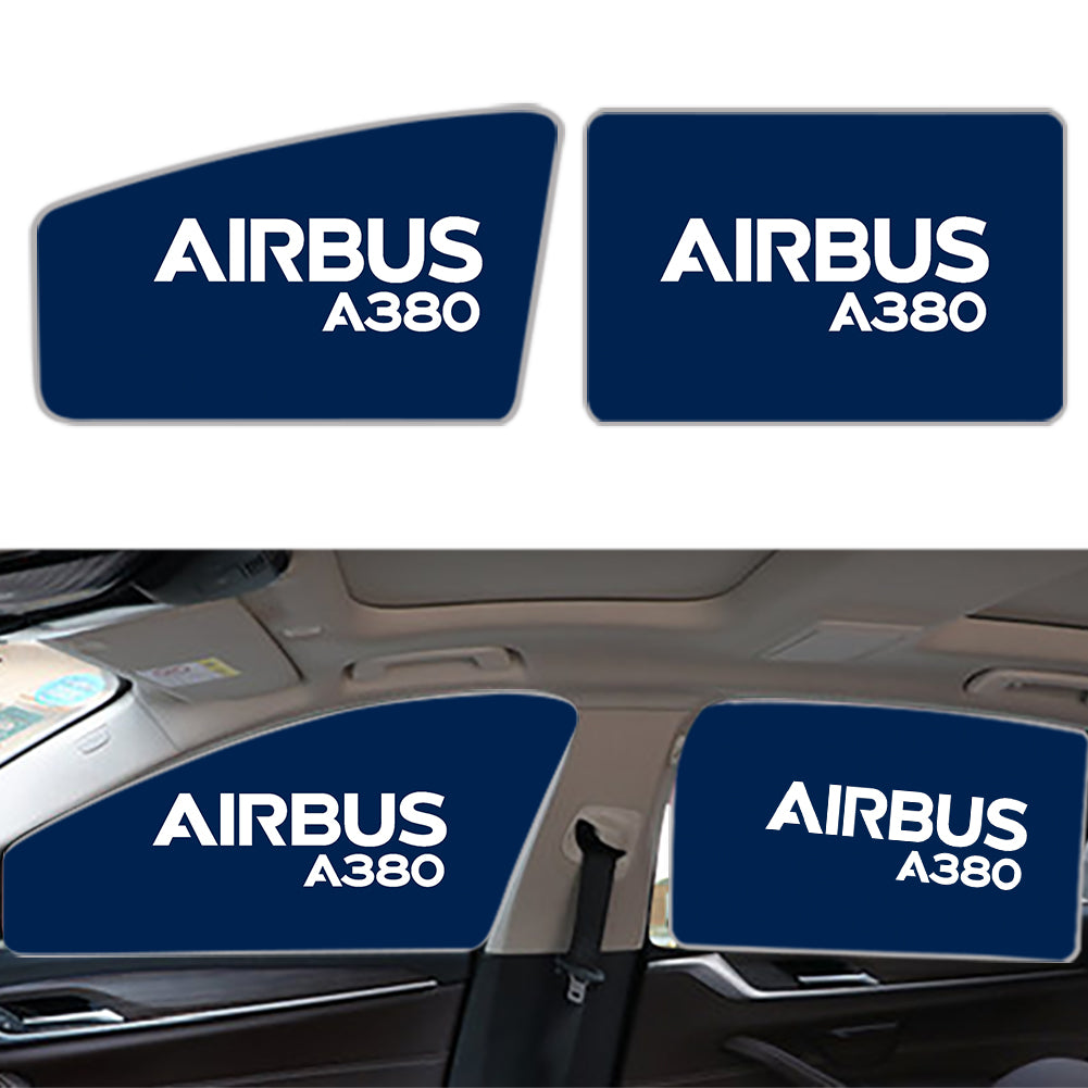 Airbus A380 & Text Designed Car Sun Shade (Side window)