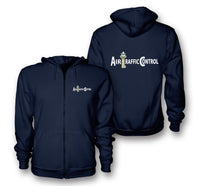 Thumbnail for Air Traffic Control Designed Zipped Hoodies