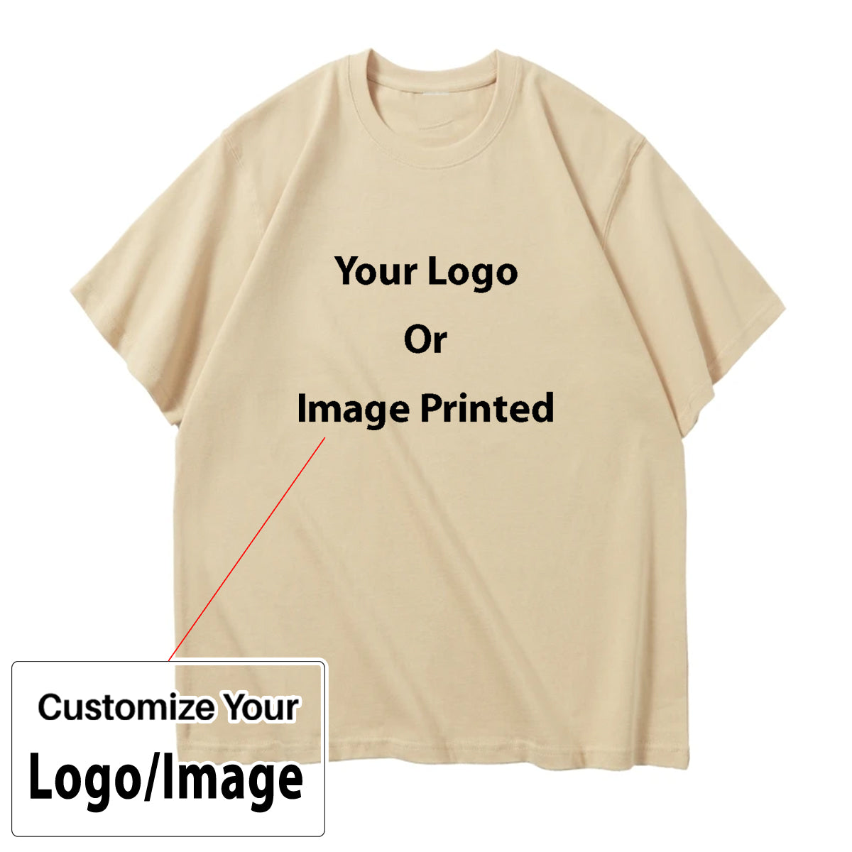 Custom Design Image Logo Designed Relax Fit Relax Fit T-Shirts