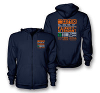 Thumbnail for Flight Attendant Label Designed Zipped Hoodies