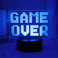 Thumbnail for GAME Over Visual Atmosphere Designed Night Lamp