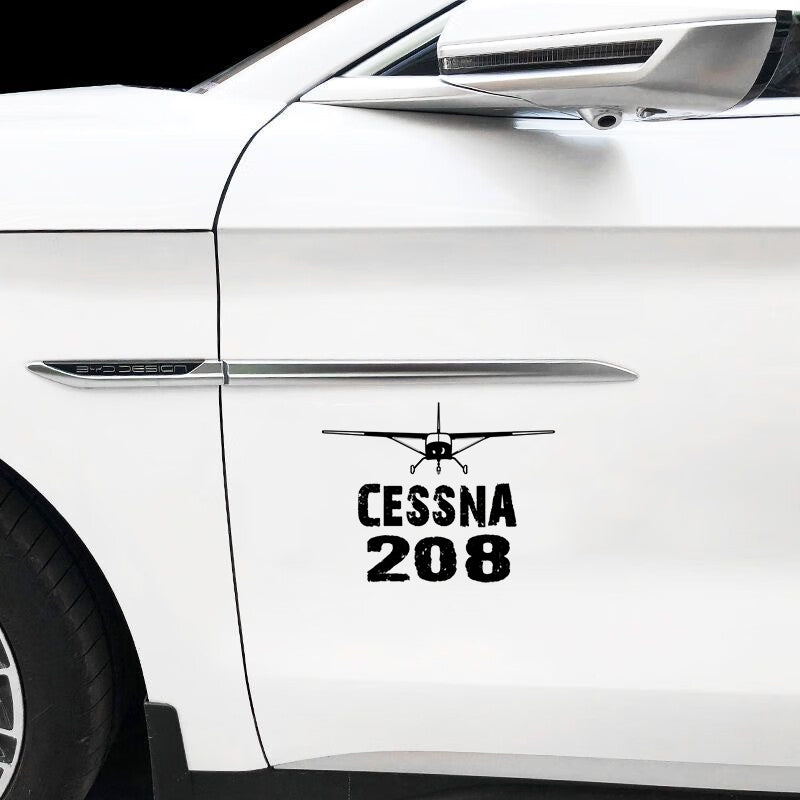 Cessna 208 & Plane Designed Car Sticker