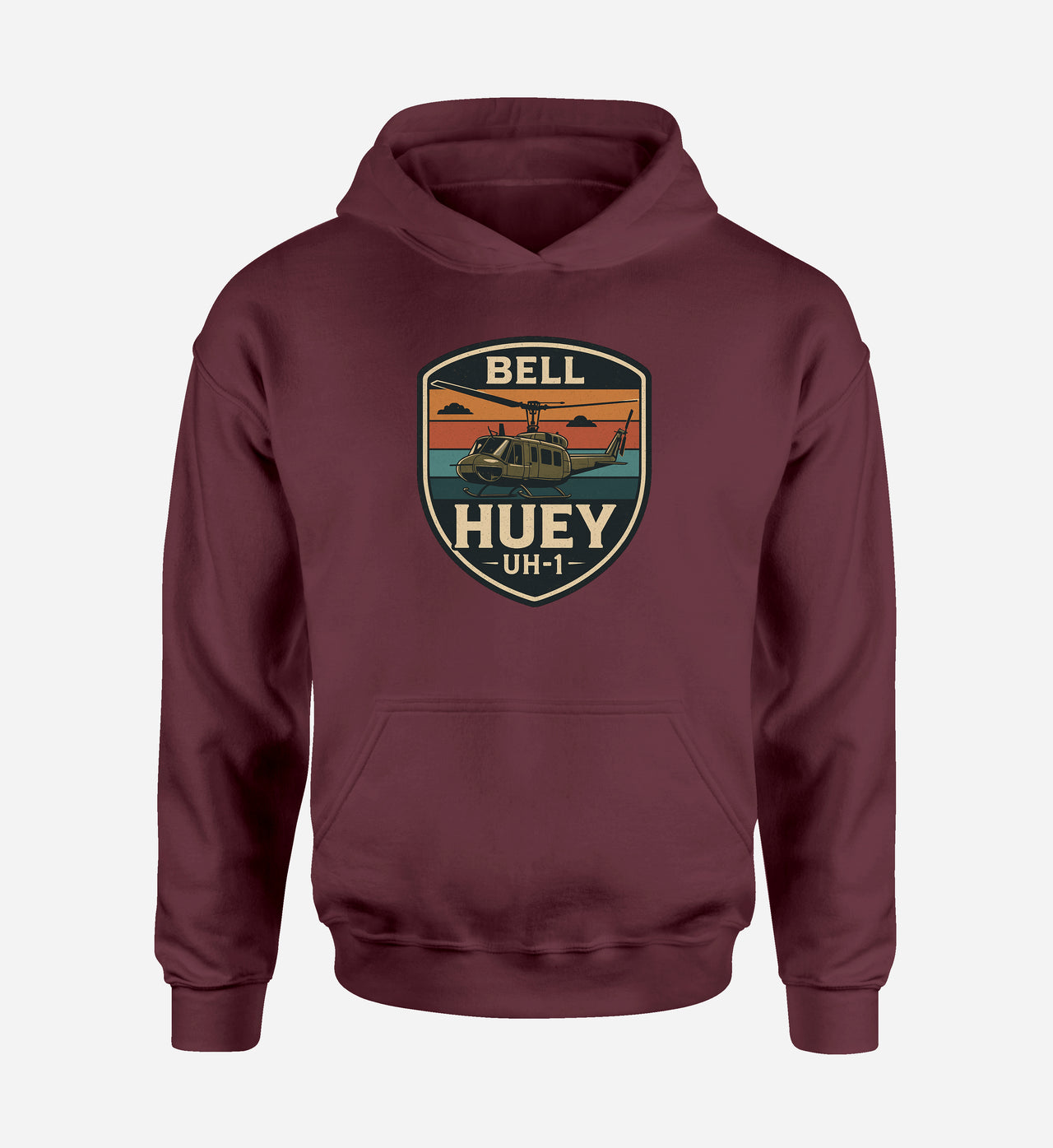Retro BELL HUEY UH-1 Designed Hoodies