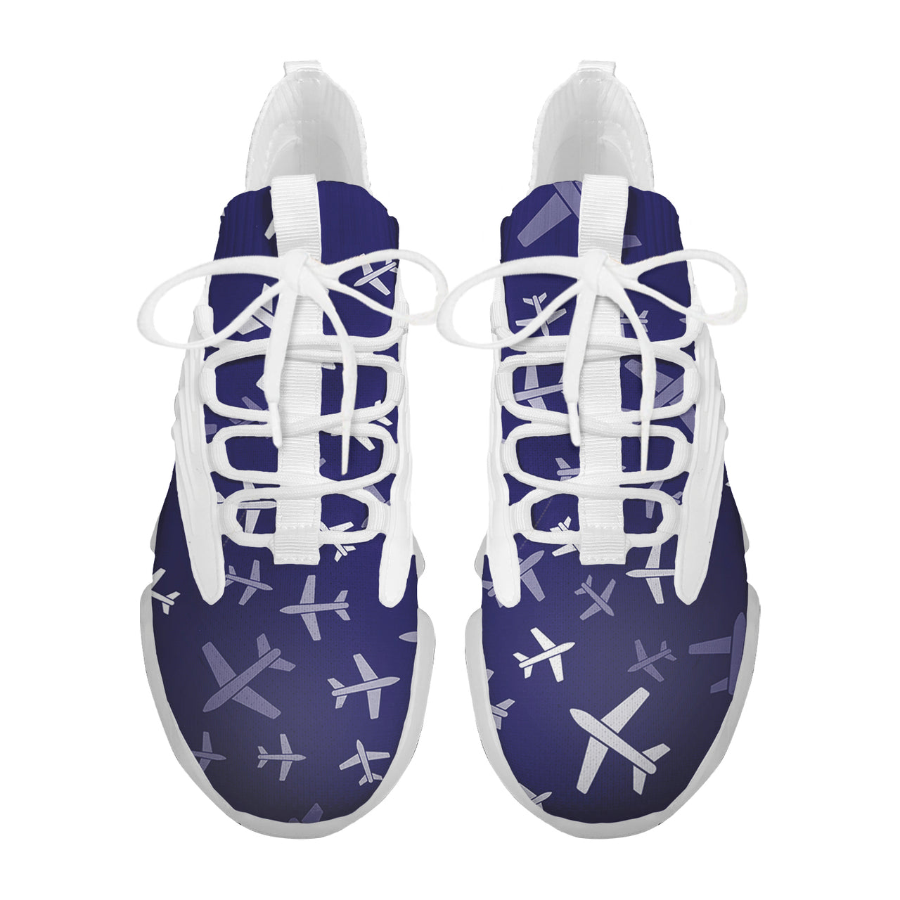 Different Sizes Seamless Airplanes Designed Fashion Running Shoes