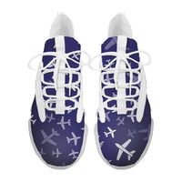 Thumbnail for Different Sizes Seamless Airplanes Designed Fashion Running Shoes