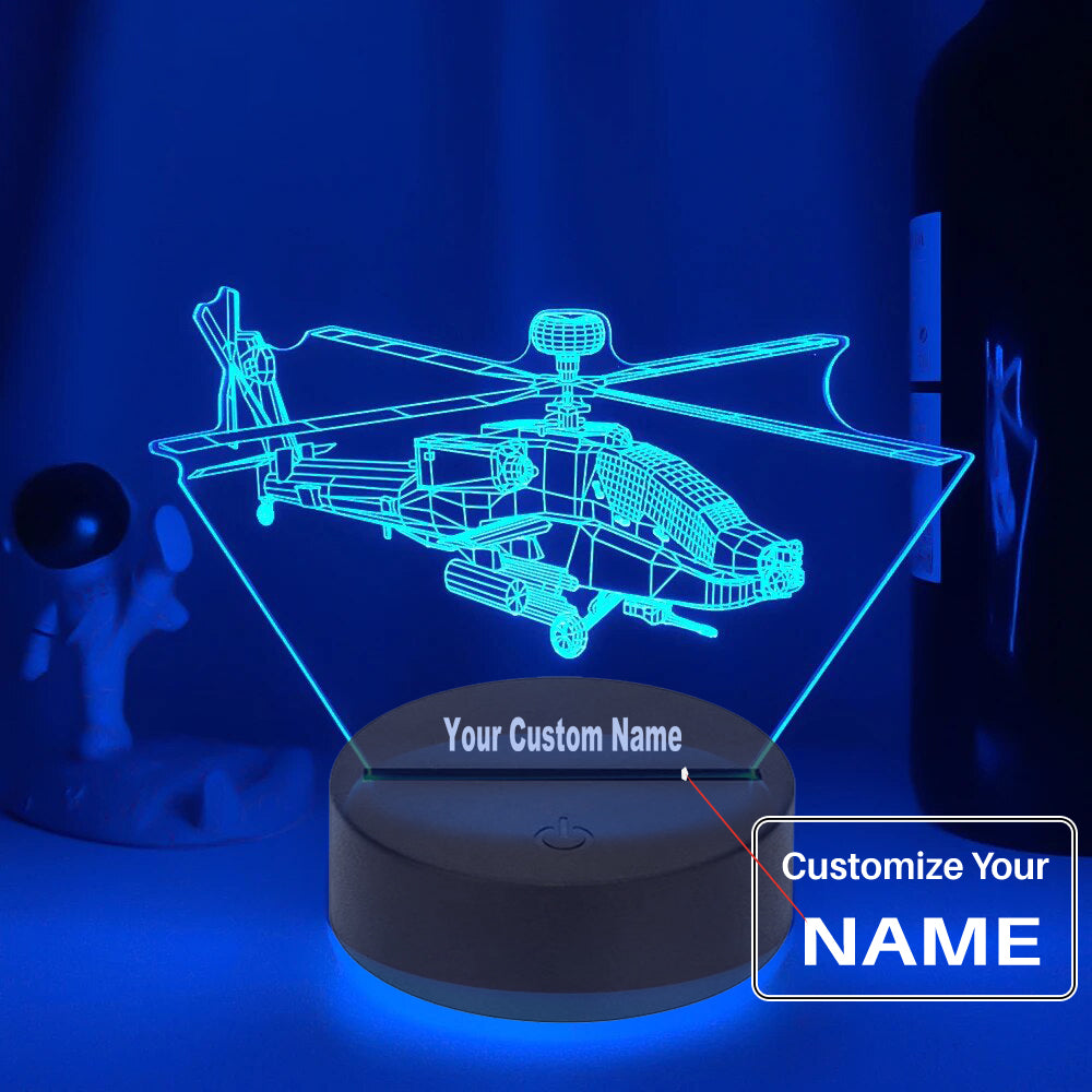 Fighter Airplane Designed 3D Lamp