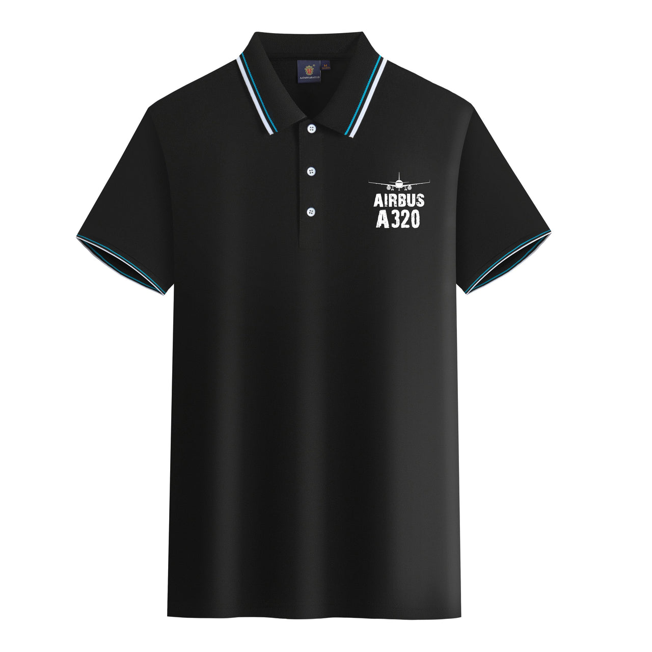 Airbus A320 & Plane Designed Stylish Polo T-Shirts