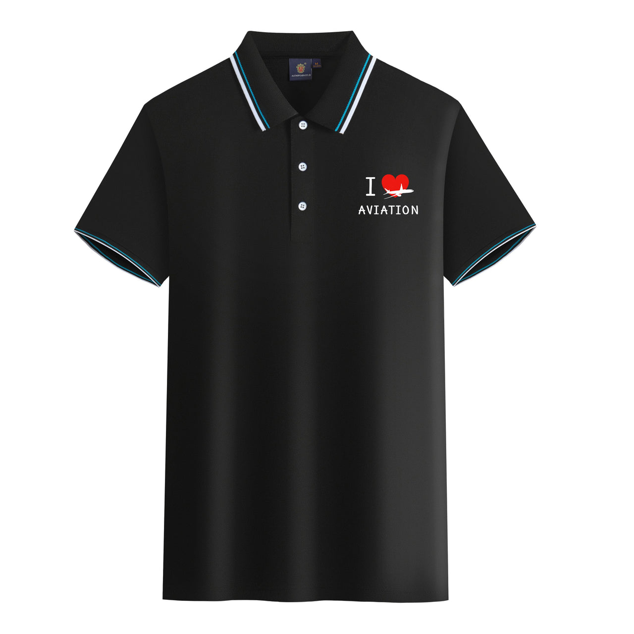 I Love Aviation Designed Stylish Polo T-Shirts