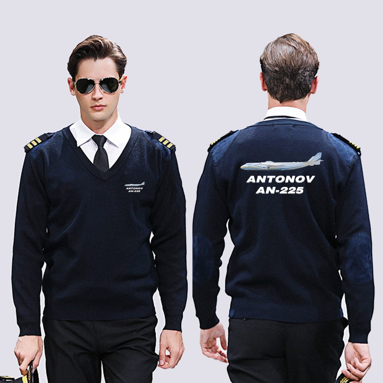 The Antonov AN-225 Designed Wool Pilot Sweaters