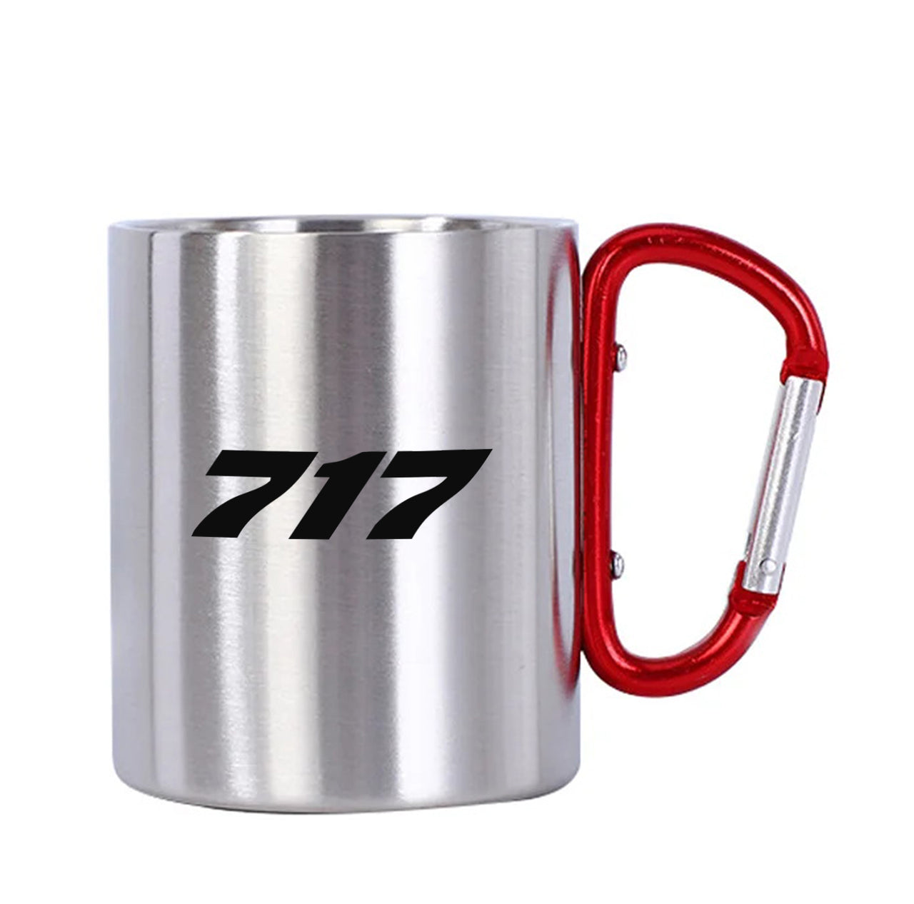 717 Flat Text Designed Stainless Steel Outdoors Mugs