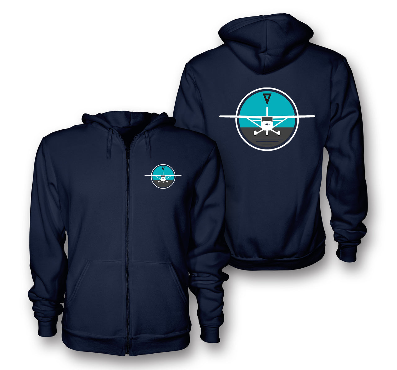 Cessna & Gyro Designed Zipped Hoodies