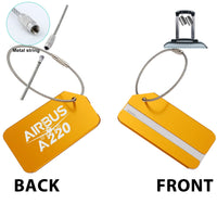 Thumbnail for Amazing Airbus A220 Designed Fashion Metal Luggage Tags