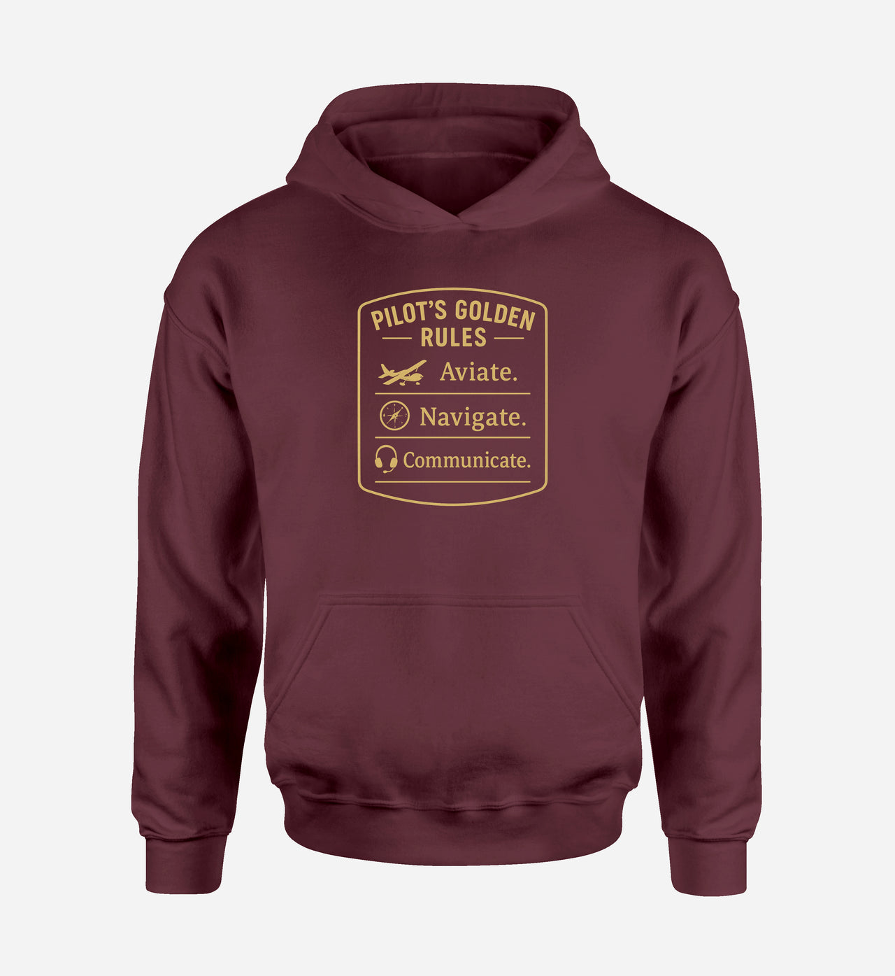 Pilot's Golden Rules Designed Hoodies