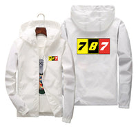 Thumbnail for Flat Colourful 787 Designed Thin Windbreaker Jackets