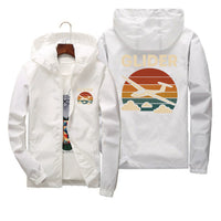 Thumbnail for Retro I Love Gliding Designed Thin Windbreaker Jackets