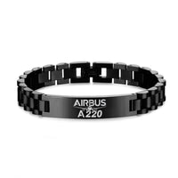 Thumbnail for Amazing Airbus A220 Designed Stainless Steel Chain Bracelets