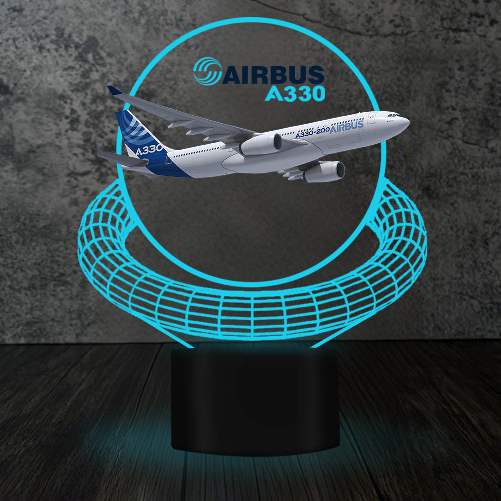 Airbus A330 Designed 3D Lamp
