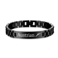 Thumbnail for Austrian Airlines Designed Stainless Steel Chain Bracelets