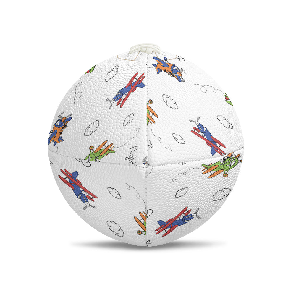 Colorful Cartoon Planes Designed Rugby