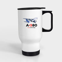 Thumbnail for Airbus A380 Love at first flight Designed Travel Mugs (With Holder)
