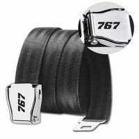 Thumbnail for 767 Flat Text Designed Fashion Airplane Seat Belts